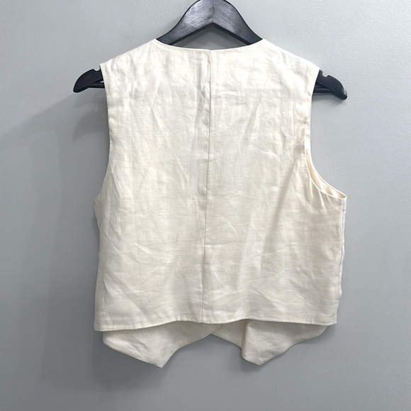 DISSH BANKS NATURAL LINEN VEST - Picture 7 of 7